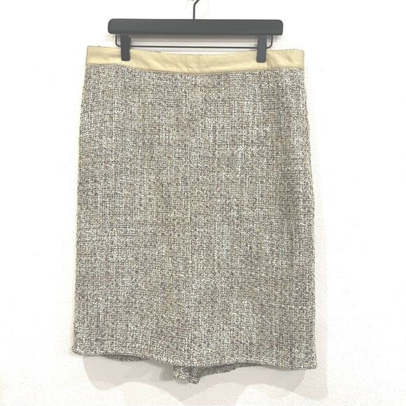 Banana Republic Factory Metallic Tweed Fully Lined Back Ruffle Skirt - 14 - NWT - Picture 14 of 14
